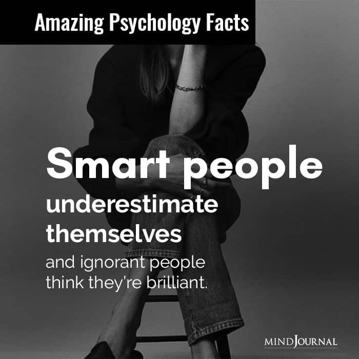 Smart people underestimate themselves