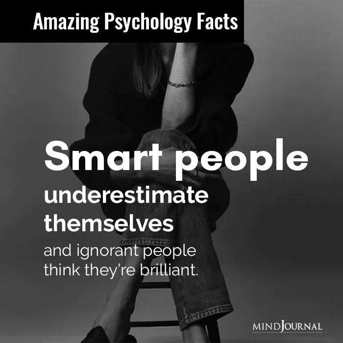 Smart people underestimate themselves