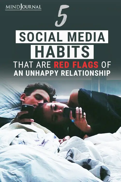Social Media Habits Red Flags Unhappy Relationship Pin