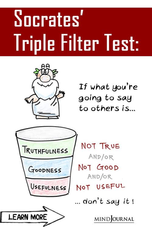 Socrates Triple Filter Test Truth Goodness and Usefulness Pin 