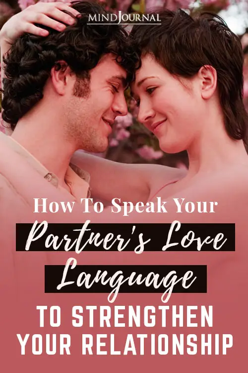 Speak Partner Love Language Strengthen Relationship Pin