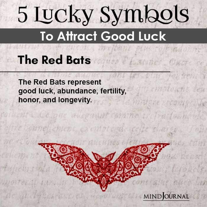 The Red Bats sign is one of the lucky symbols that can transform your life