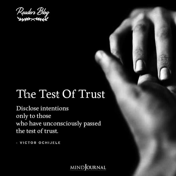 The Test Of Trust
