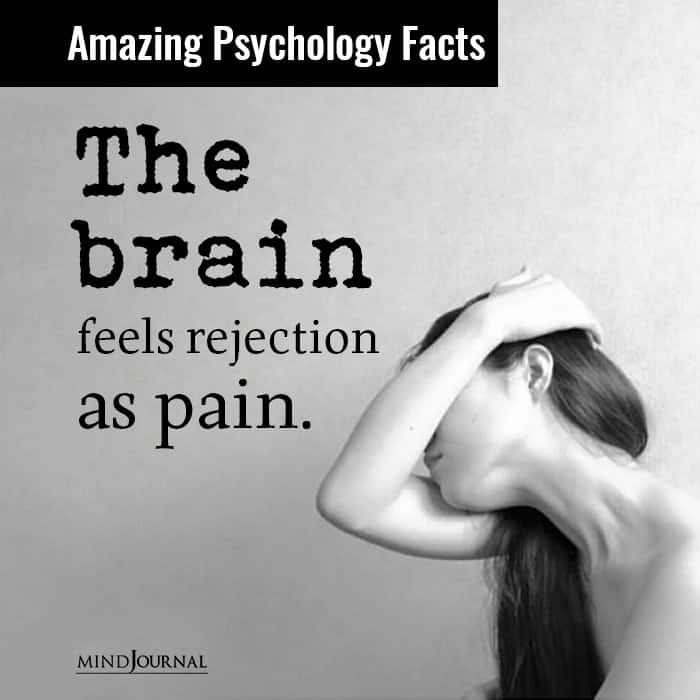 The brain feels rejection as pain
