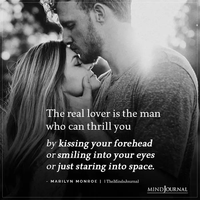 The real lover is the man