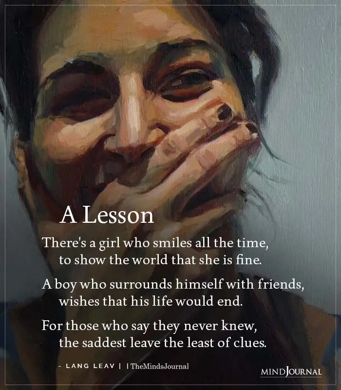 There Is A Girl Who Smiles All The Time