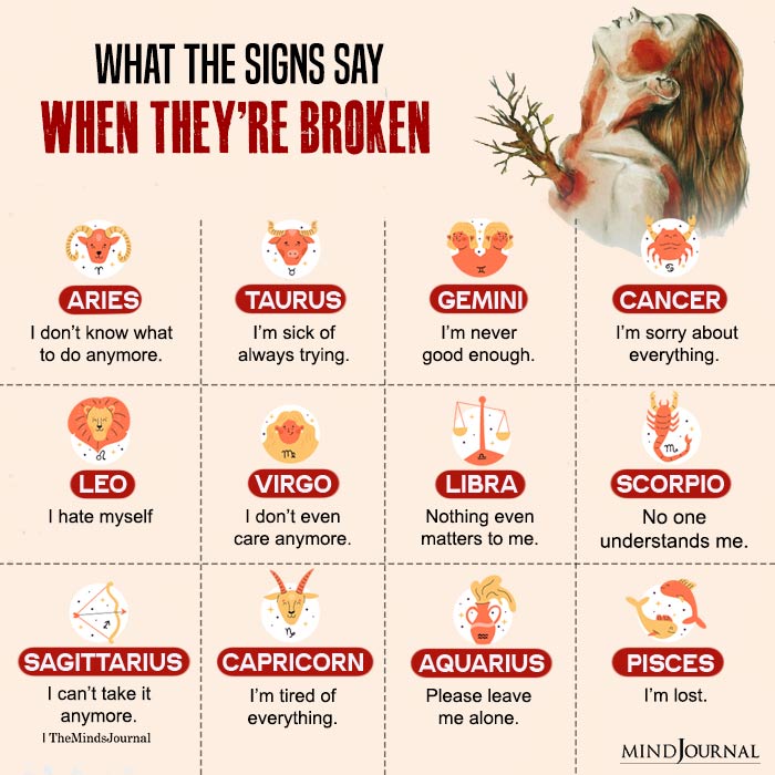 What The Zodiac Signs Say When They’re Broken
