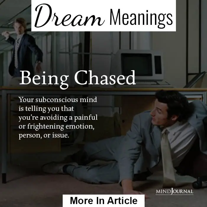 Being Chased Common dream meanings