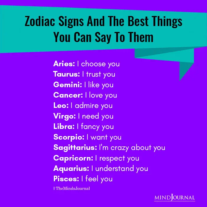 Zodiac Signs And The Best Things You Can Say To Them