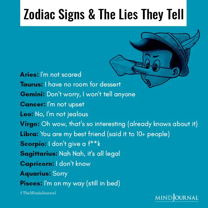 Zodiac Signs And The Lies They Tell