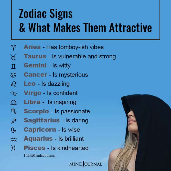 Zodiac Signs And What Makes Them Attractive