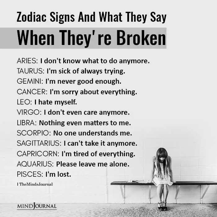 Zodiac Signs And What They Say When They’re Broken
