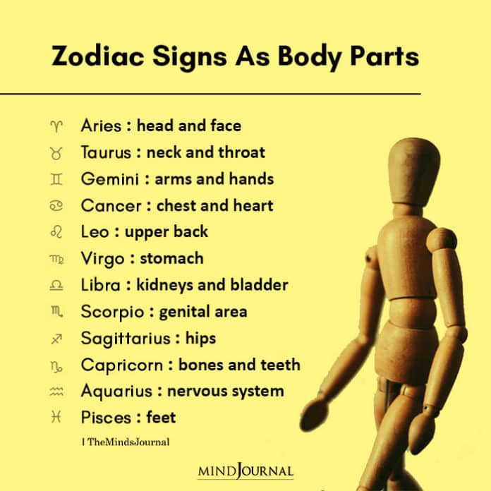 astrology body parts