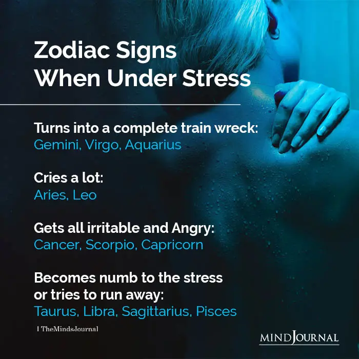 Zodiac Signs When Under Stress