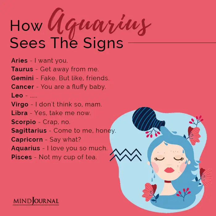 How Aquarius Sees The Signs