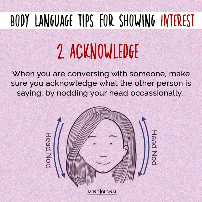 body language acknowlege