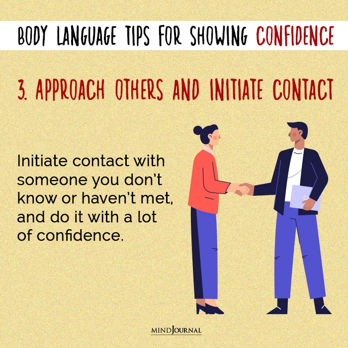body language initiate contact