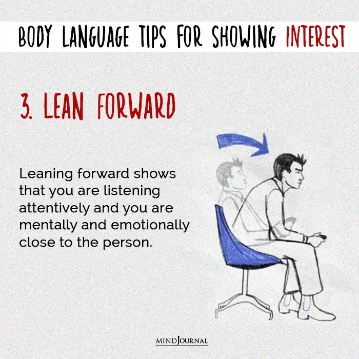 body language lean forward