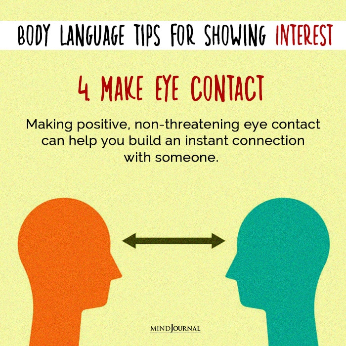 body language make eye contact