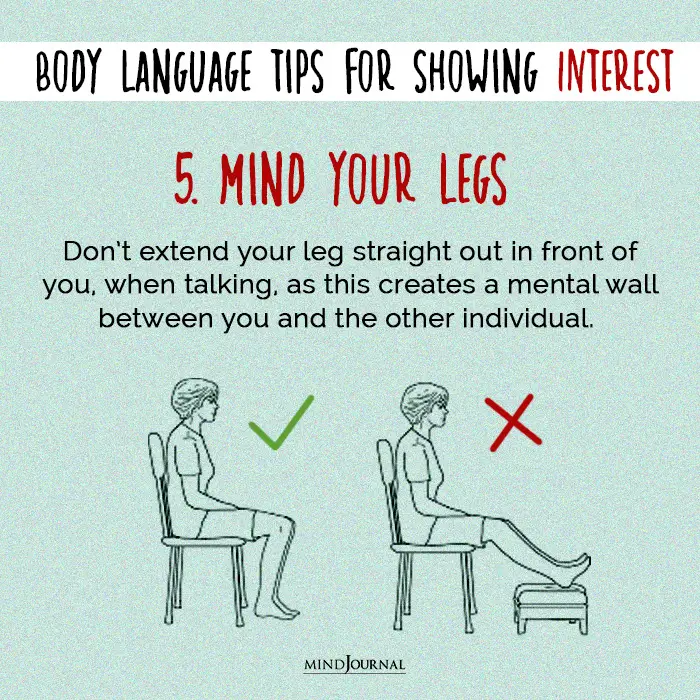 body language mind your legs