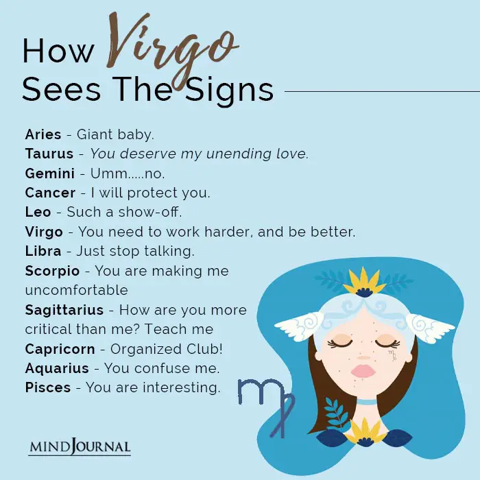 how virgo sees the signs