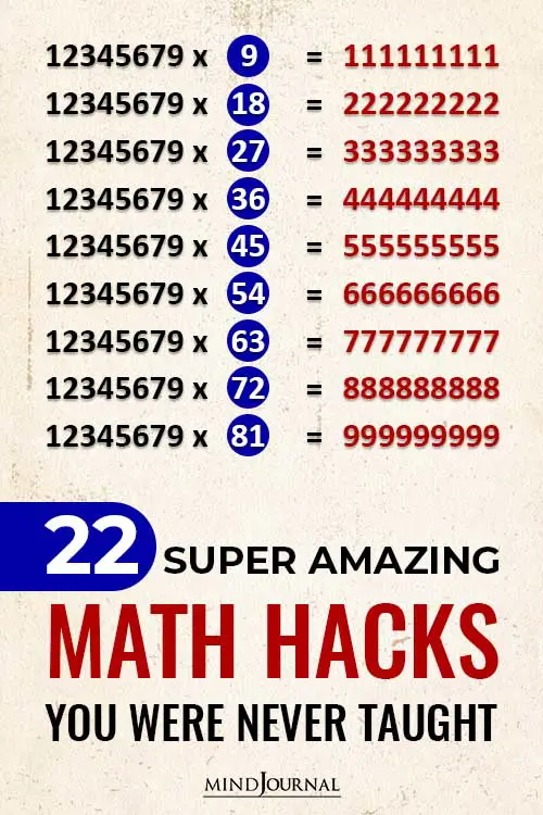 Amazing Math Hacks pin