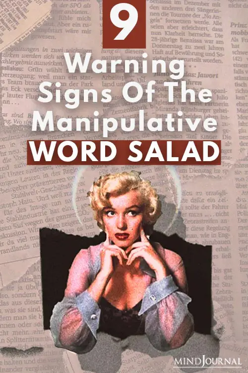 Warning Signs of Manipulative Word Salad Pin