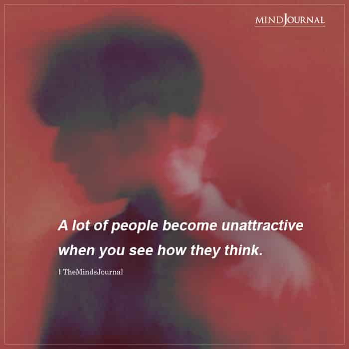 people become unattractive