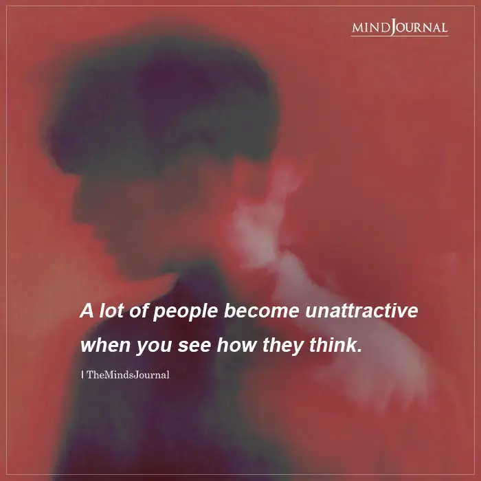 people become unattractive