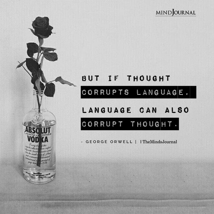 thought corrupts language