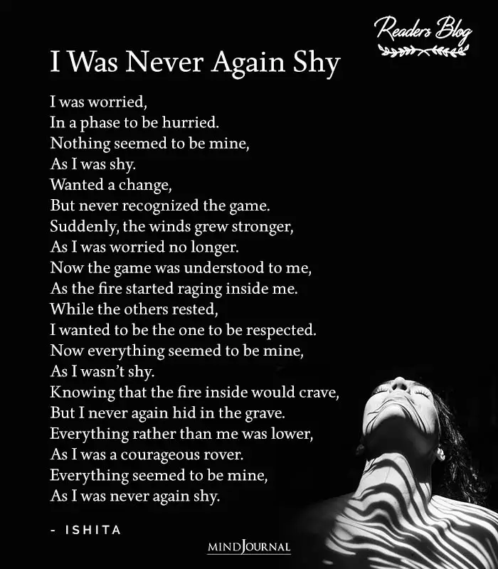 I Was Never Again Shy