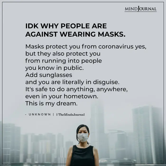 why people are against wearing masks