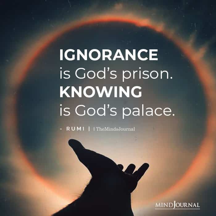Ignorance is Gods prison