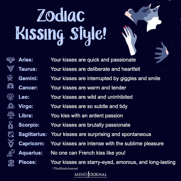 Kissing Style Of Each Zodiac Sign Revealed
