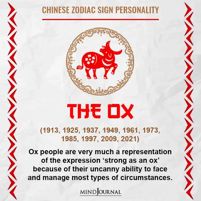 Personality Traits Of Chinese Zodiac Signs - Chinese zodiac ox