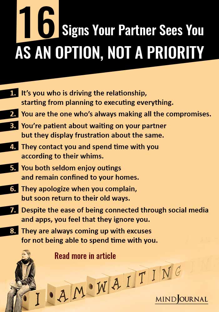 16 Signs You Are An Option Not A Priority