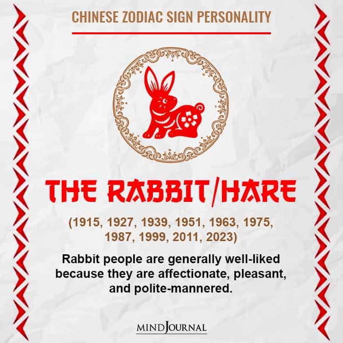 Personality Traits Of Chinese Zodiac Signs - Chinese zodiac rabbit