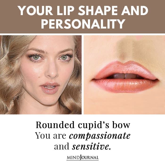 Rounded cupid bow