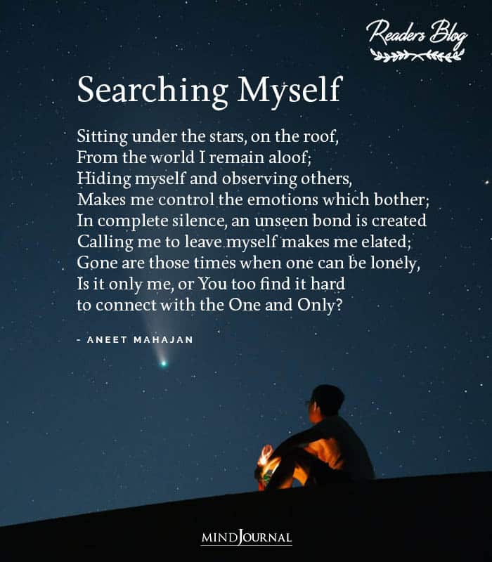 Searching Myself Sitting under the stars