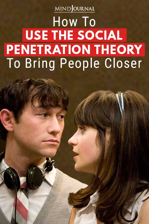 Social Penetration Theory Bring People Closer pin