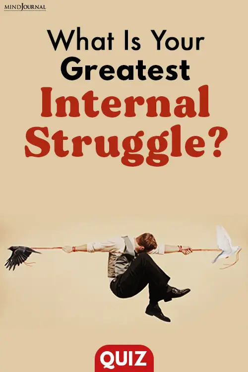 What Greatest Internal Struggle pin
