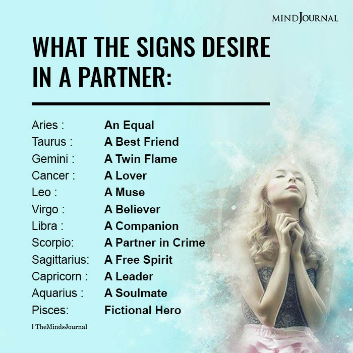 Zodiac Signs And Their Deepest Desire In A Partner