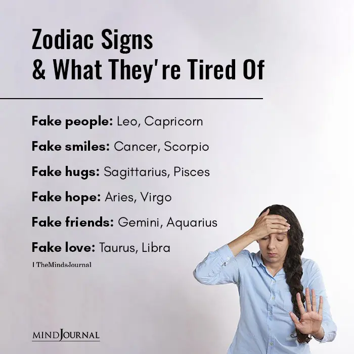 Zodiac Signs Tired Of