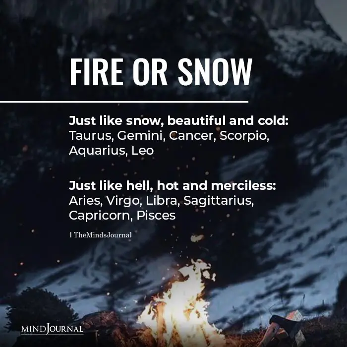 As Fire Or Snow