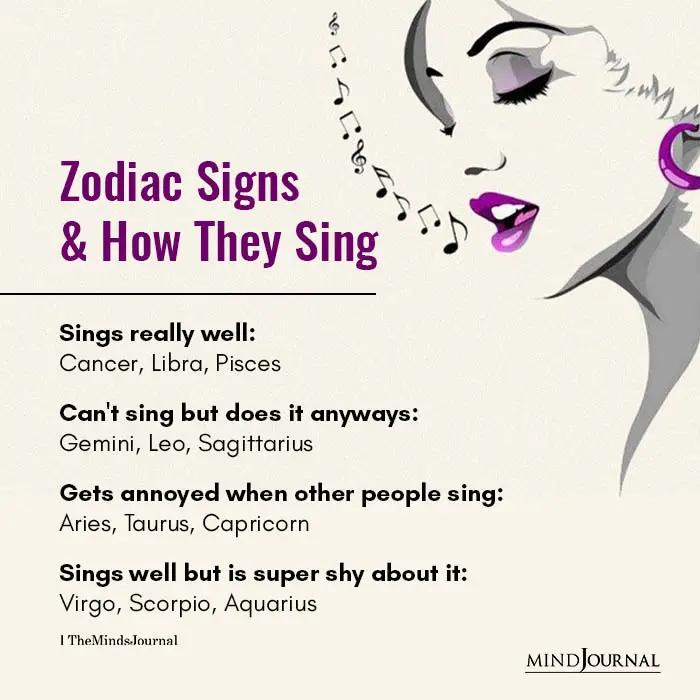 Zodiac Signs How Sing