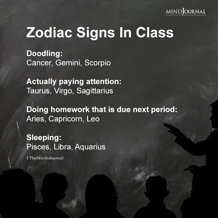 Zodiac Signs In Class