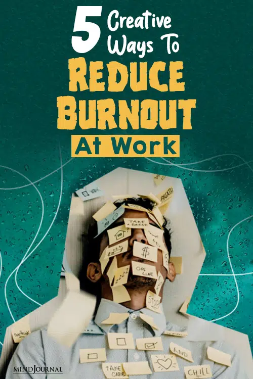 creative ways to reduce burnout at work pin