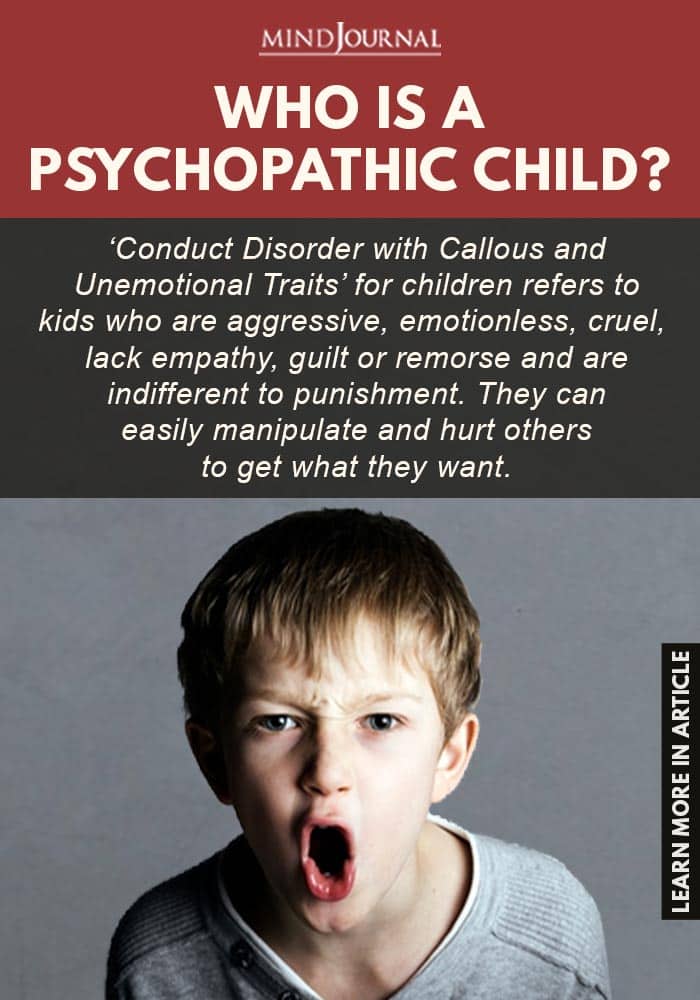 psychopathic child infographic