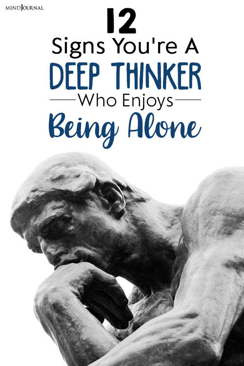 signs youre a deep thinker pin