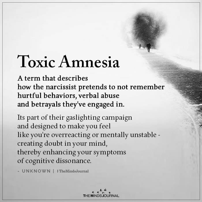 toxic amnesia